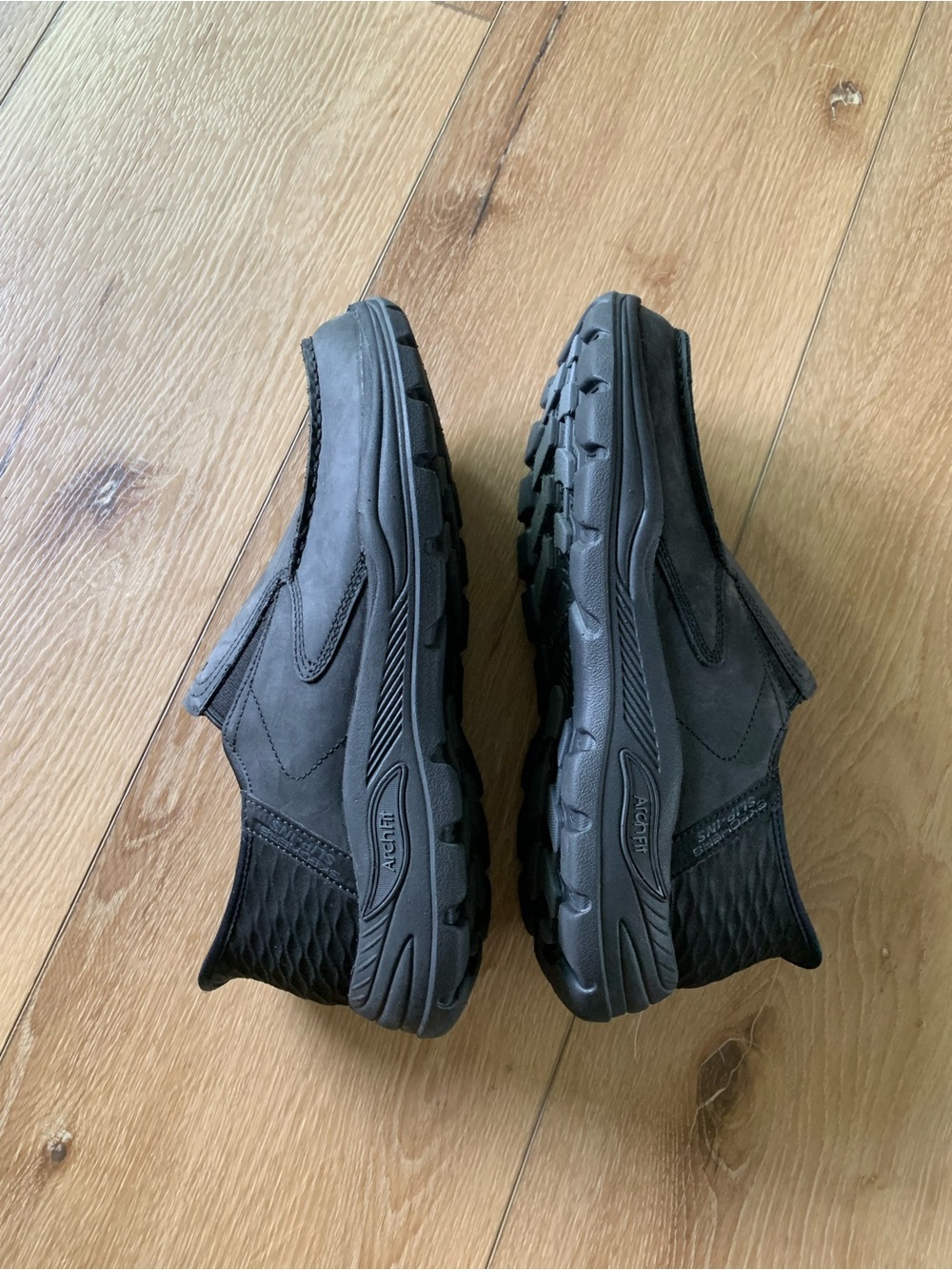 Skechers Slip-ins Black Slip-On Casual Shoe Wide Width - Picture 6 of 8